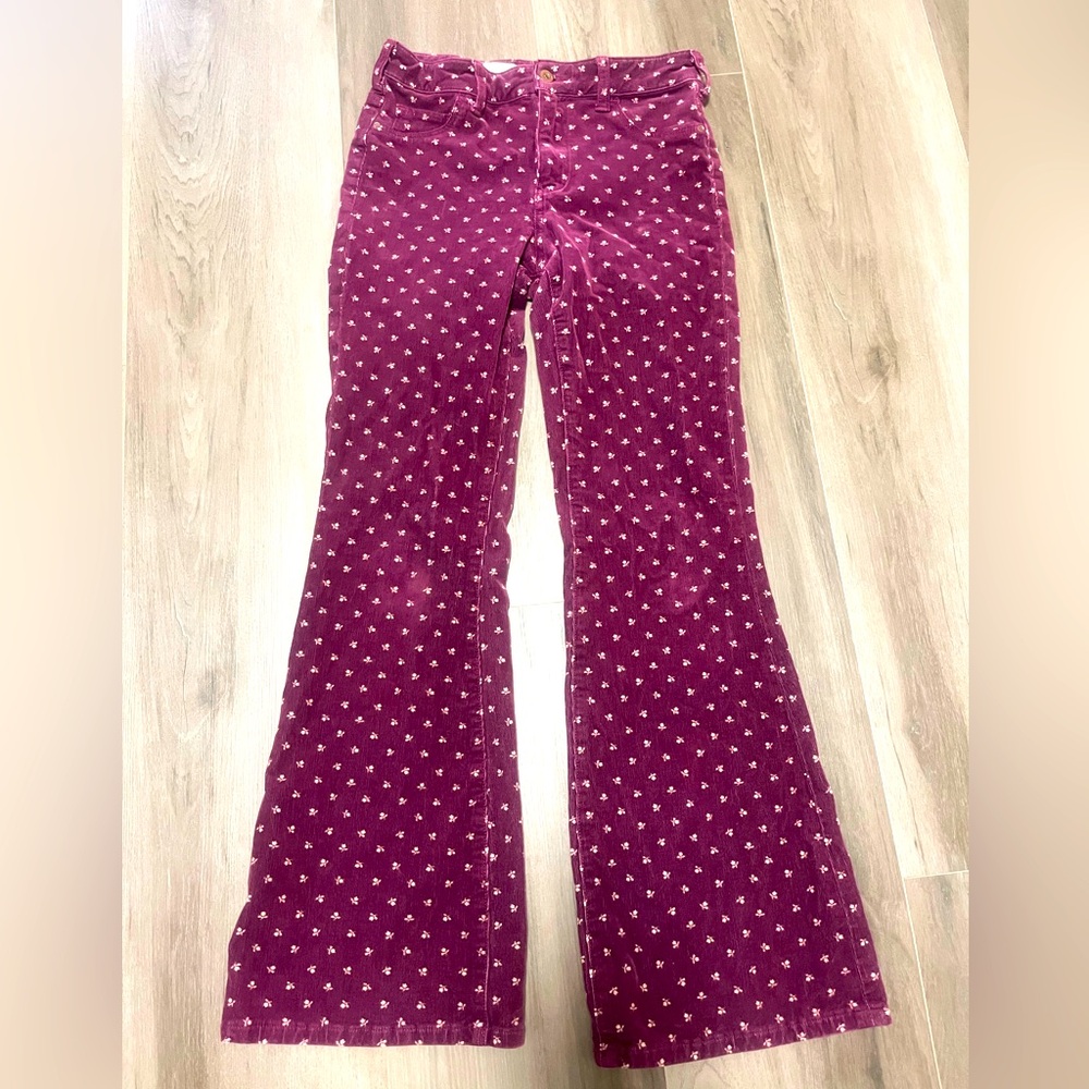 Super fun bootcut corduroys from Anthropologie!